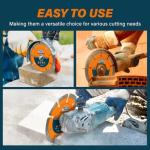 7-Inch Diamond Saw Blade Set for Angle Grinder
