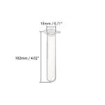 Bettomshin 100Pcs 15ml Round Bottom Test Tubes