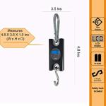Digital Hanging Scale, 330 lbs Capacity, LCD Display