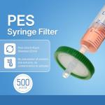25mm PES Membrane Syringe Filters, 0.45µm, 500 Pack