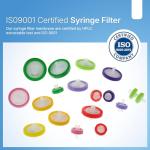 25mm PES Membrane Syringe Filters, 0.45µm, 500 Pack