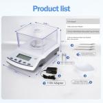 High Precision Analytical Balance Scale 500g x 0.001g