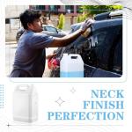 4 Gallon Heavy Duty Plastic Water Jugs with Lids