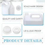 4 Gallon Heavy Duty Plastic Water Jugs with Lids