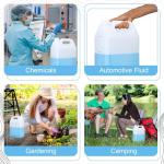 4 Gallon Heavy Duty Plastic Water Jugs with Lids