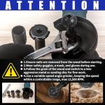 Wood Grinder Ball Gouge Set for Angle Grinders