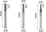 CNC Carbide End Mill Set - 8 Pieces