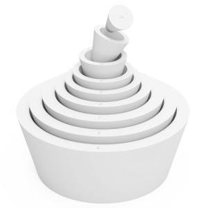 9-Pack Rubber Stopper Filter Adapter Cones
