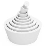 9-Pack Rubber Stopper Filter Adapter Cones