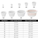 9-Pack Rubber Stopper Filter Adapter Cones