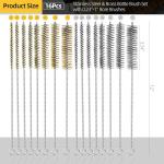 16-Piece Stainless Steel & Brass Tube Brush Set