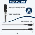 36 Count Acid Flux Brushes for Soldering and Crafts