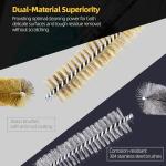 16-Piece Stainless Steel & Brass Tube Brush Set