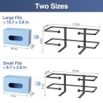 2 Pack Wall Mount Glove Box Dispenser Organizer