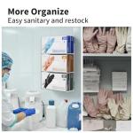 Wall-Mount Magnetic Glove Holder - Triple Dispenser
