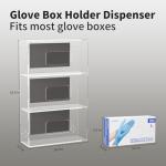 Wall-Mount Magnetic Glove Holder - Triple Dispenser