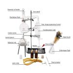 500ML Glass Distillation Apparatus for Essential Oils