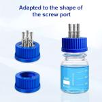 304 Stainless Steel GL45 3-Port Feeding Cap
