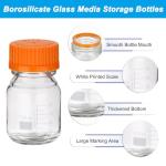 PATIKIL 100ml Borosilicate Glass Storage Bottles - 4 Pack