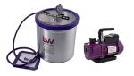 5 Gallon Aluminum Vacuum Chamber with 4CFM Pump