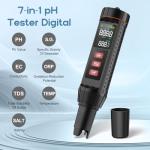 7-in-1 Digital Water Tester for pH, Salinity, TDS