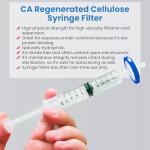 AMTAST 25MM Cellulose Acetate Syringe Filters, 0.22um