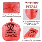 200 Pack Medical-Grade Biohazard Waste Bags