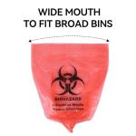 200 Pack Medical-Grade Biohazard Waste Bags