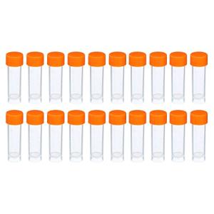 5mL Plastic Test Tubes with Screw Caps, 20 Pack