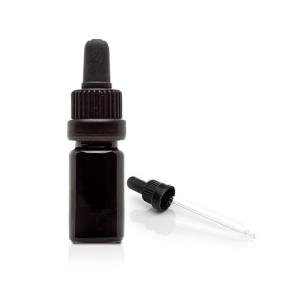 30 ML Ultraviolet Black Glass Dropper Bottle