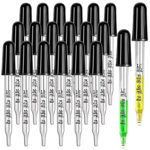 Teenitor 20-Pack 1mL Glass Eye Droppers