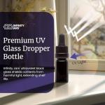 30 ML Ultraviolet Black Glass Dropper Bottle
