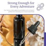 30 ML Ultraviolet Black Glass Dropper Bottle