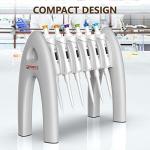 Compact 6-Slot Lab Pipette Rack