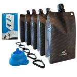 15 oz Plastic BellFlask with Carabiner Clip