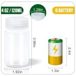 4 oz Airtight Plastic Travel Bottles (4 Pack)