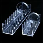 Organic Glass Petri Dish Rack - 90mm, 5 Positions