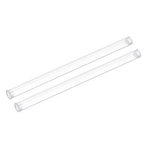 PATIKIL Clear Plastic Tubing with End Caps - 12 Inch