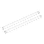 PATIKIL Clear Plastic Tubing with End Caps - 12 Inch