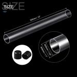 Clear Plastic Tubing with Rubber Caps - 12 Inch