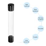 Clear Plastic Tubing with Rubber Caps - 12 Inch