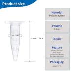 0.5ml Microcentrifuge Tubes - 4000 Pack