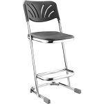 National Public Seating 24" Elephant Z-Stool with Backrest