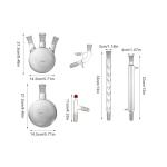 29PCS Distillation Glassware Set for Labs