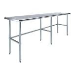 AmGood Stainless Steel Work Table with Open Base