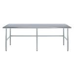 AmGood Stainless Steel Work Table with Open Base