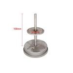 Stainless Steel Bi-Metal Thermometer, 3" Dial