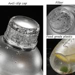 Cedilis 4 Pack Clear Cocktail Shakers with Caps