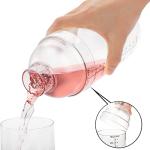 Cedilis 4 Pack Clear Cocktail Shakers with Caps