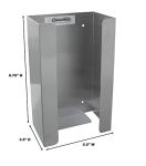 Stainless Steel Wall-Mount Glove Box Holder